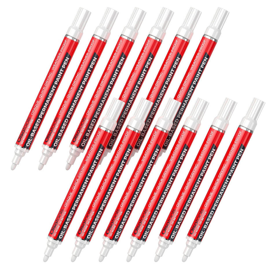 Oil-Based Paint Markers with Fine Tip, Fade-Resistant, Weatherproof Design