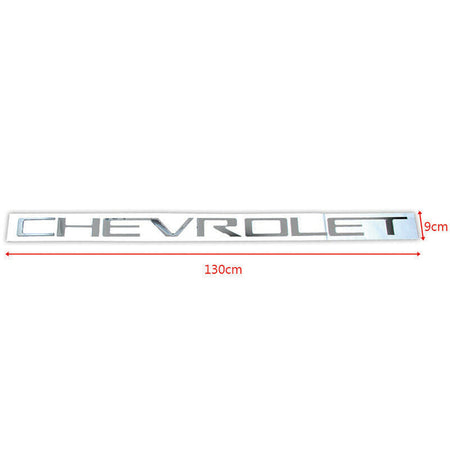 Silver Tailgate Letter Inserts for 2019-2023 Chevrolet Silverado