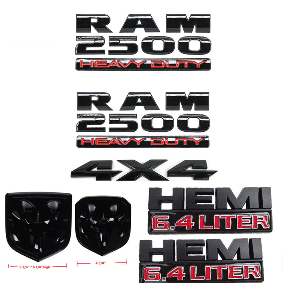 Dodge RAM 2500 4x4 6.4L Grille and Tailgate Emblem Kit
