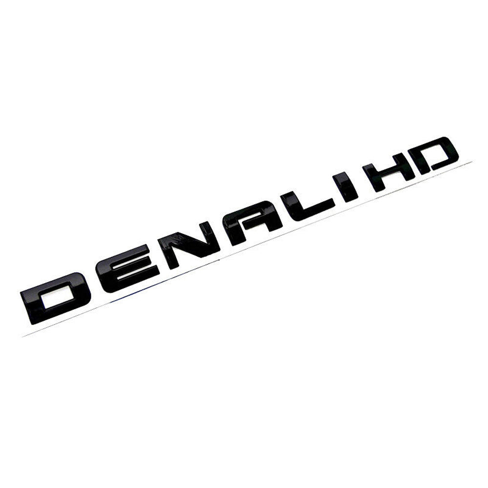 Sierra Denali HD Glossy Black Emblem for 2500 3500