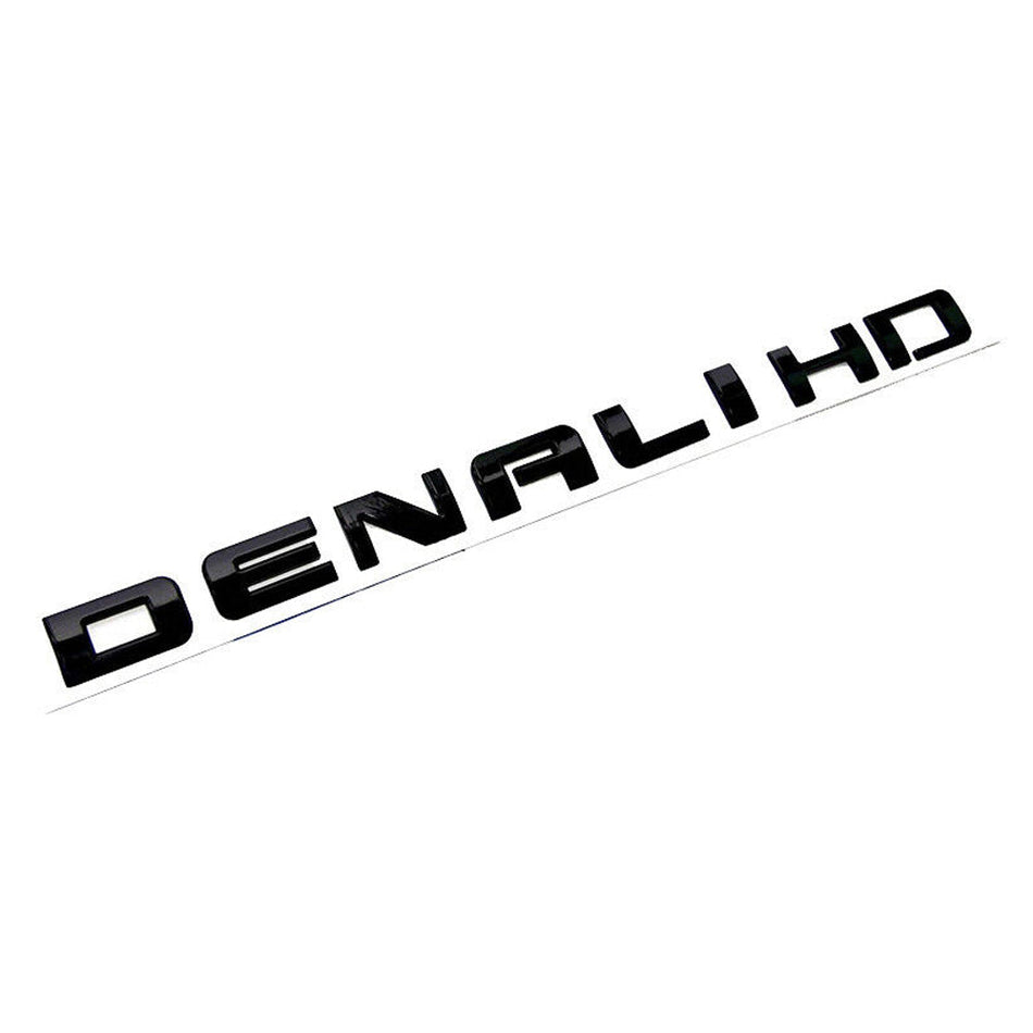 Sierra Denali HD Glossy Black Emblem for 2500 3500