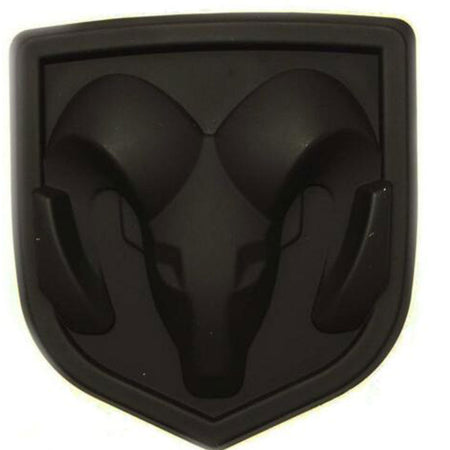 2009-2018 Ram 1500/2500/3500 Matte Black Tailgate Emblem - 6.18x5.63 Inch