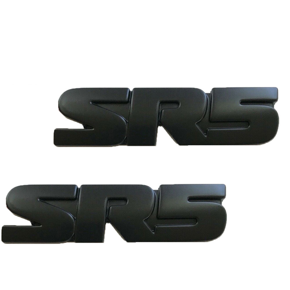 SR5 Emblem Badges for Toyota Tundra Tacoma 4Runner Black 2PCS