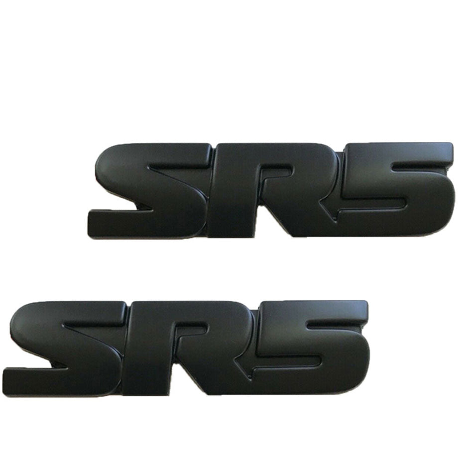 SR5 Emblem Badges for Toyota Tundra Tacoma 4Runner Black 2PCS