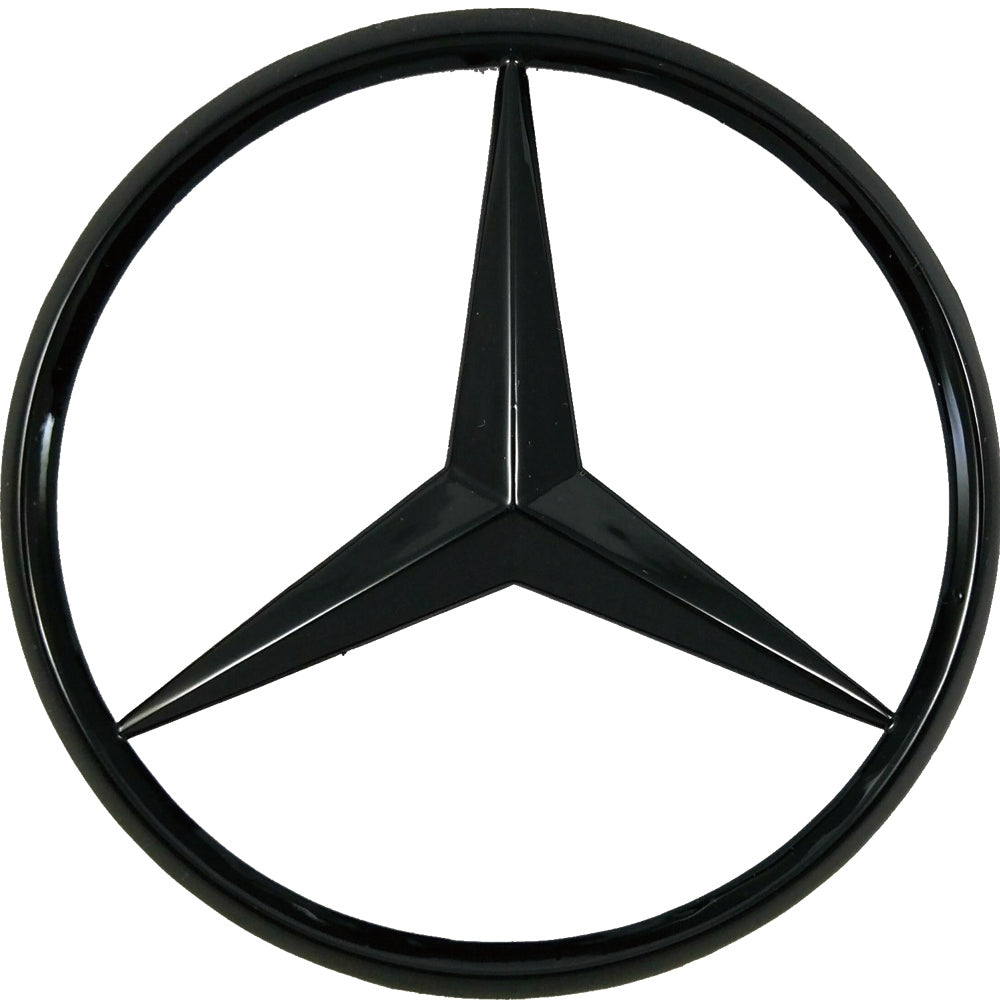Matte black rear emblem badge for Mercedes-Benz C-Class W204