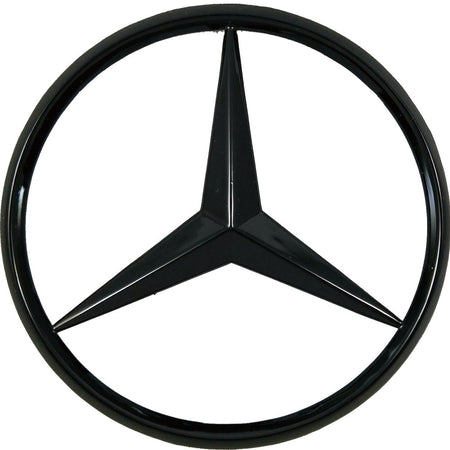 Matte black rear emblem badge for Mercedes-Benz C-Class W204