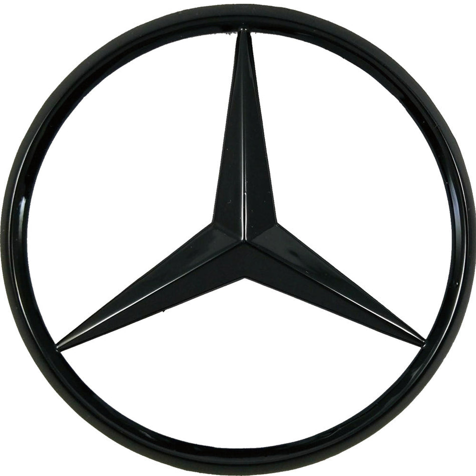 Matte black rear emblem badge for Mercedes-Benz C-Class W204