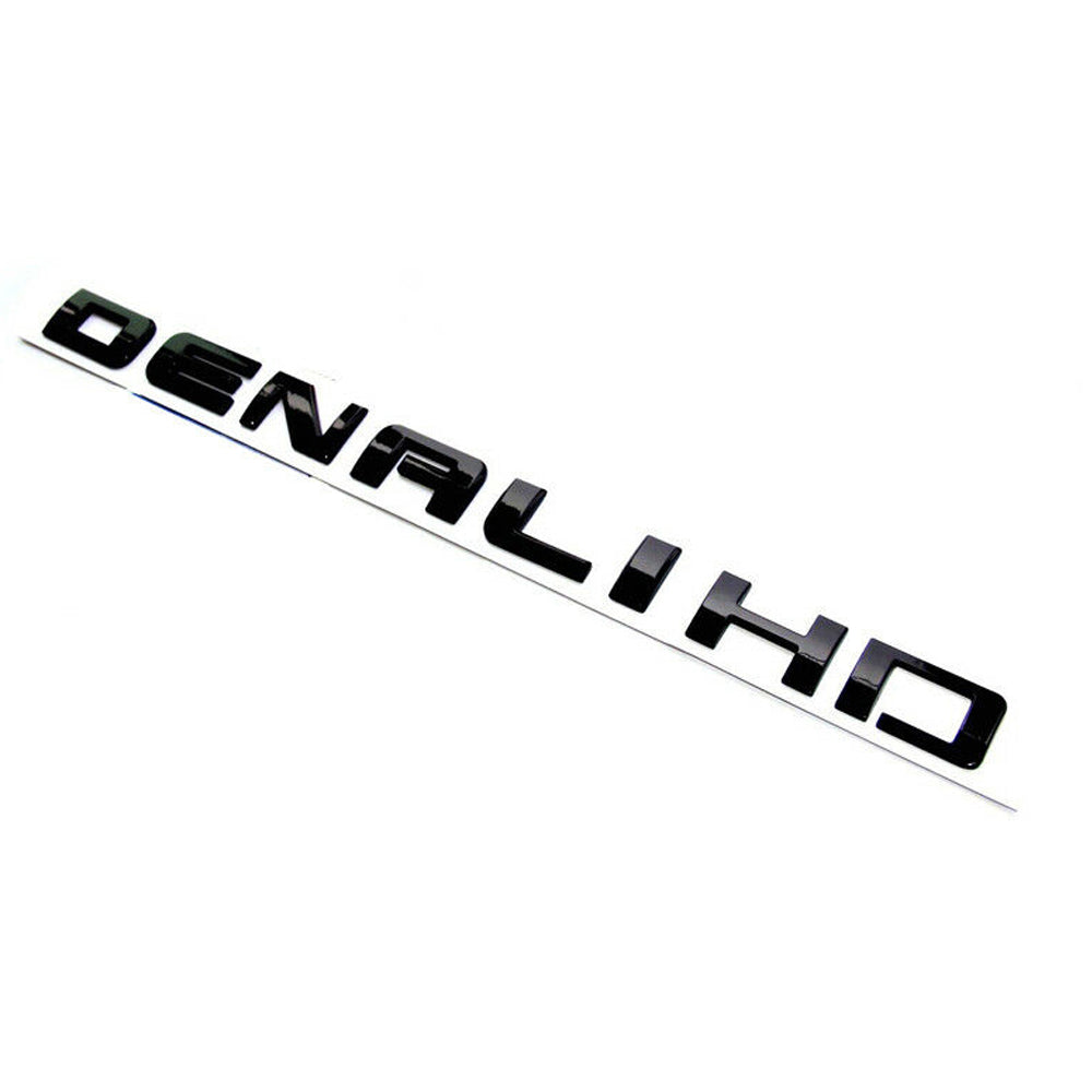 Sierra Denali HD Glossy Black Emblem for 2500 3500