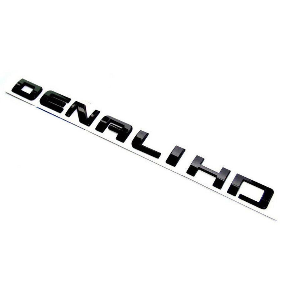 Sierra Denali HD Glossy Black Emblem for 2500 3500