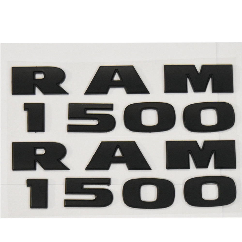 RAM 1500 HEMI 5.7L 4X4 black emblem badge kit