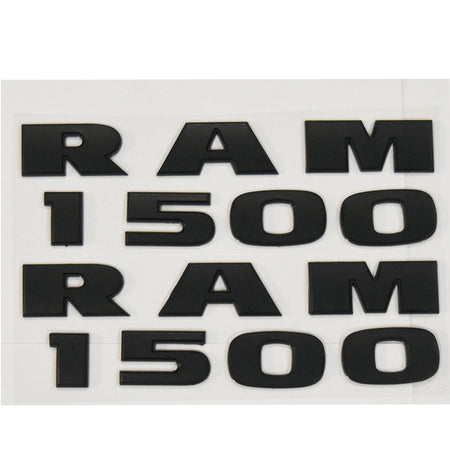 RAM 1500 HEMI 5.7L 4X4 black emblem badge kit