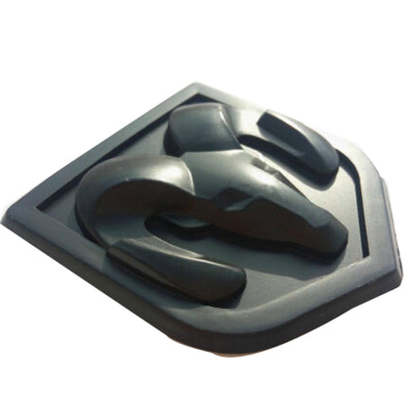 2009-2018 Ram 1500/2500/3500 Matte Black Tailgate Emblem - 6.18x5.63 Inch