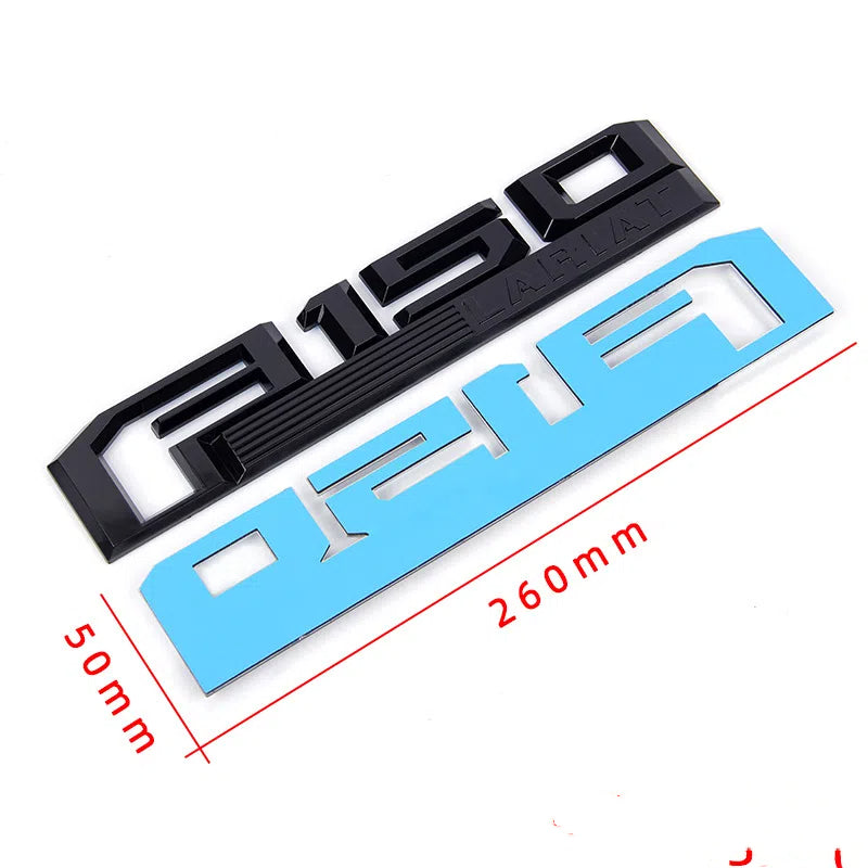 Matte black fender emblems for Ford F-150 XLT 2015-2020