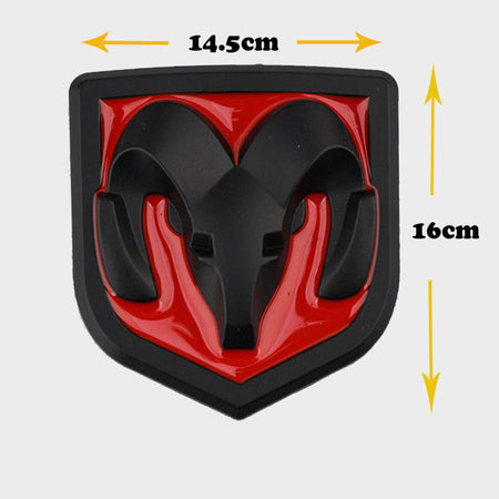 2013-2022 Ram 1500/2500/3500 Matte Black Grille Emblem - OEM #68140322AA