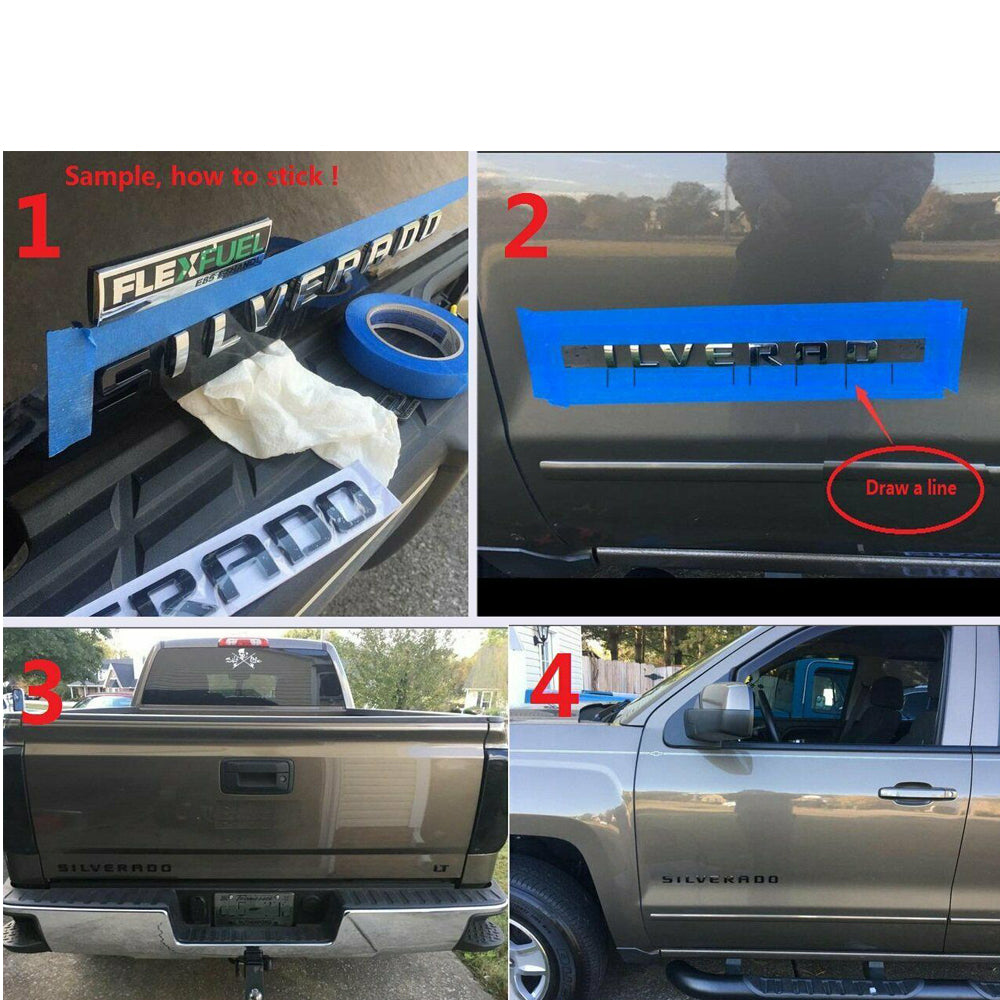 Sierra Denali HD Glossy Black Emblem for 2500 3500