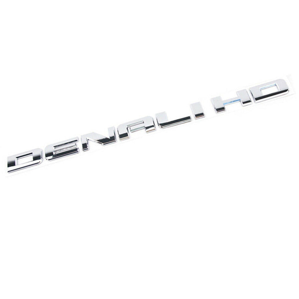 Glossy Chrome Denali HD Emblem for Sierra 2500 3500 2011–2018