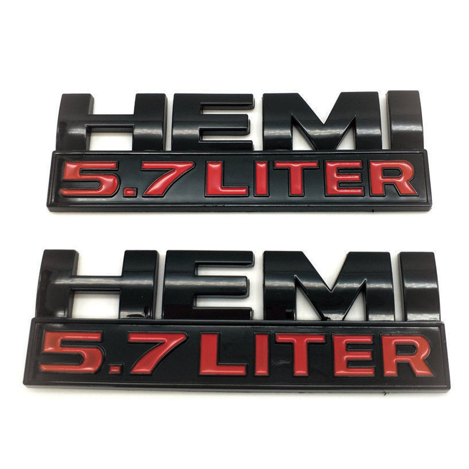 Dodge RAM 1500 Hemi 5.7 Liter Emblem Letter Badge