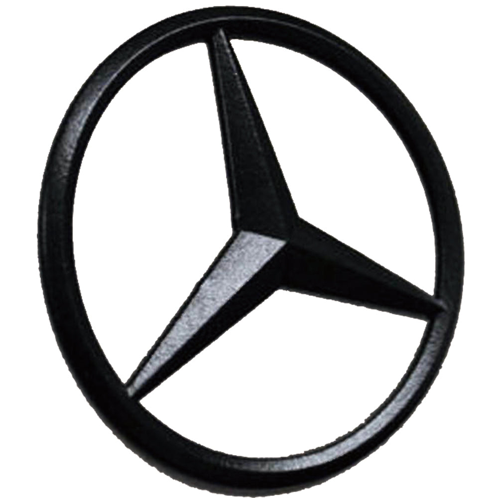 Matte black rear emblem badge for Mercedes-Benz C-Class W204