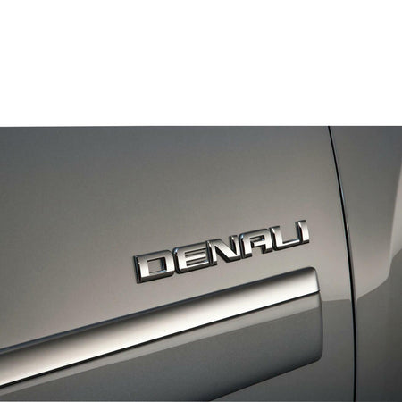 GMC Denali Glossy Black Letter Emblem Replacement for 2007-2018 Models