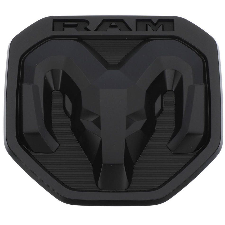 RAM Emblem Ram Head Tailgate Matte Black 68276327aa