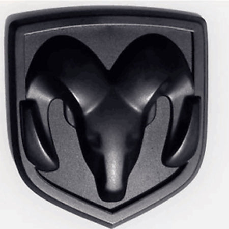 2009-2018 Ram 1500/2500/3500 Matte Black Tailgate Emblem - 6.18x5.63 Inch