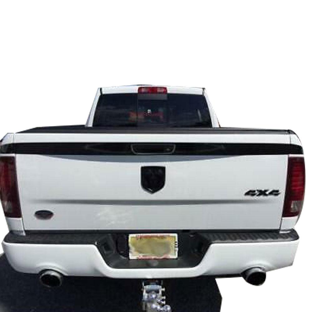 2009-2018 Ram 1500/2500/3500 Matte Black Tailgate Emblem - 6.18x5.63 Inch