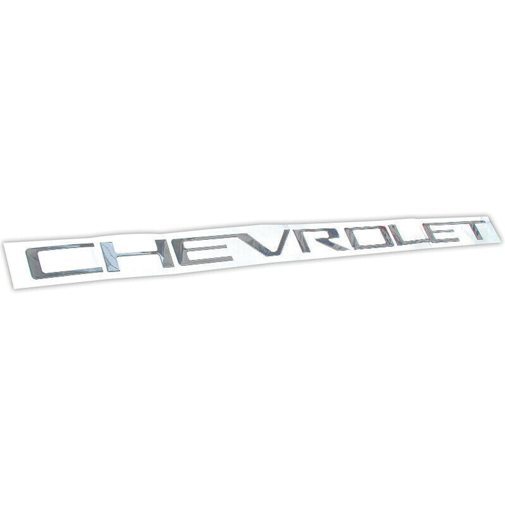 Silver Tailgate Letter Inserts for 2019-2023 Chevrolet Silverado