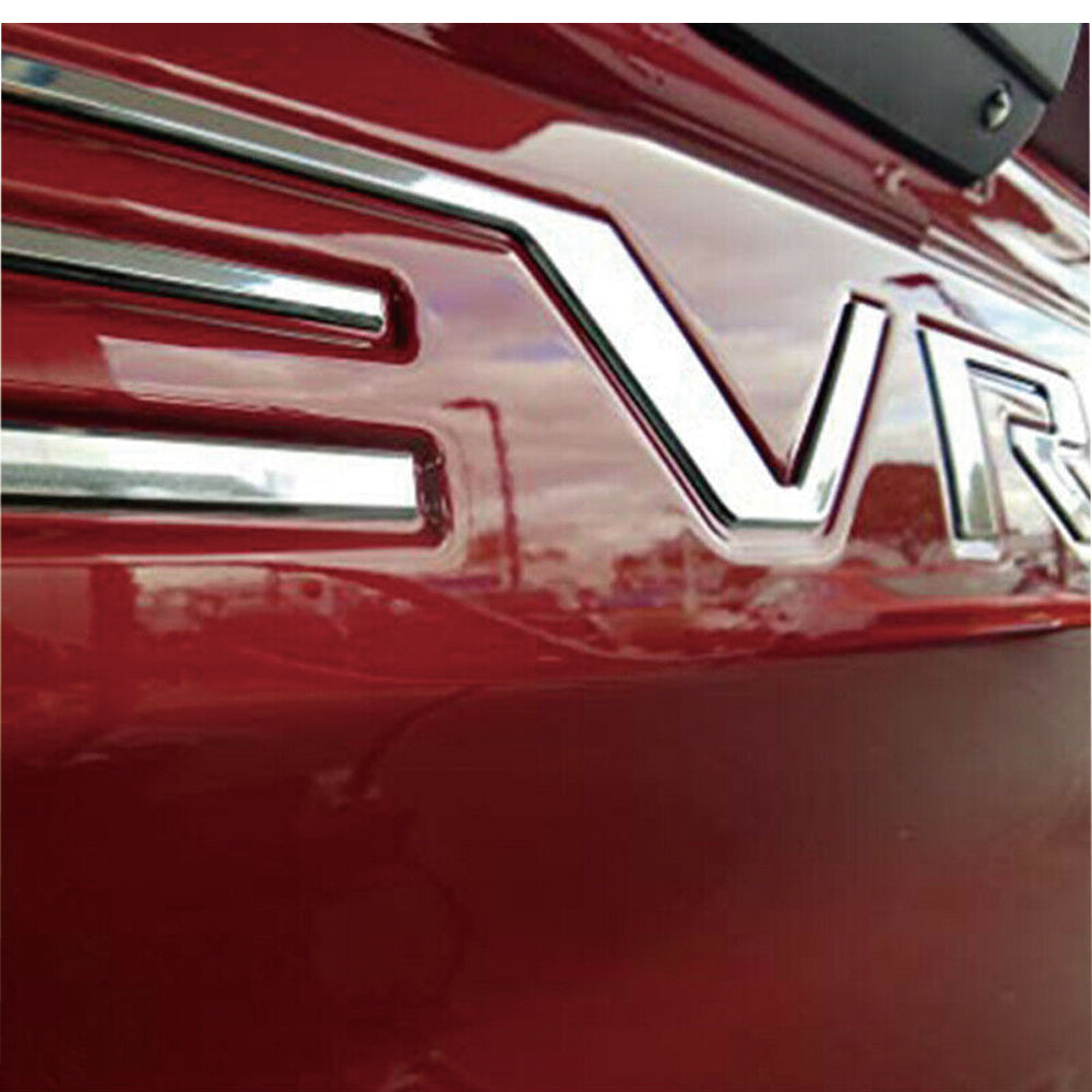 Silver Tailgate Letter Inserts for 2019-2023 Chevrolet Silverado