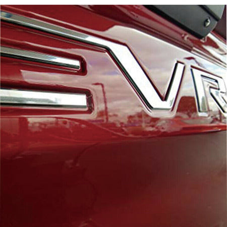 Silver Tailgate Letter Inserts for 2019-2023 Chevrolet Silverado