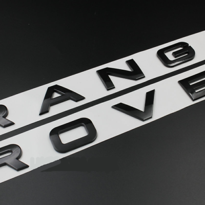 Range Rover Emblem Hood Letter Matte Black