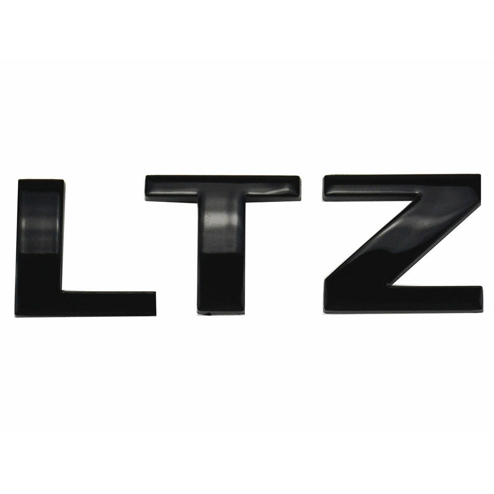 2007-2018 Silverado Tahoe Gloss Black LTZ Emblem Set - OEM#15925503