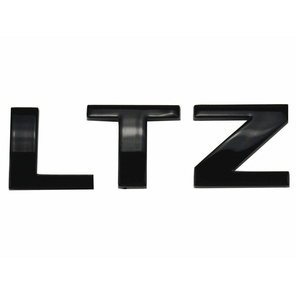2007-2018 Silverado Tahoe Gloss Black LTZ Emblem Set - OEM#15925503