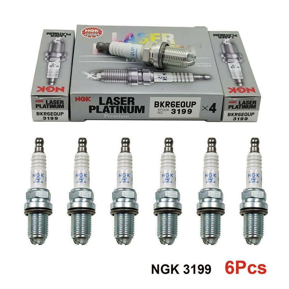 6pc platinum spark plugs for BMW 325i/330i and other European models (1992-2005)
