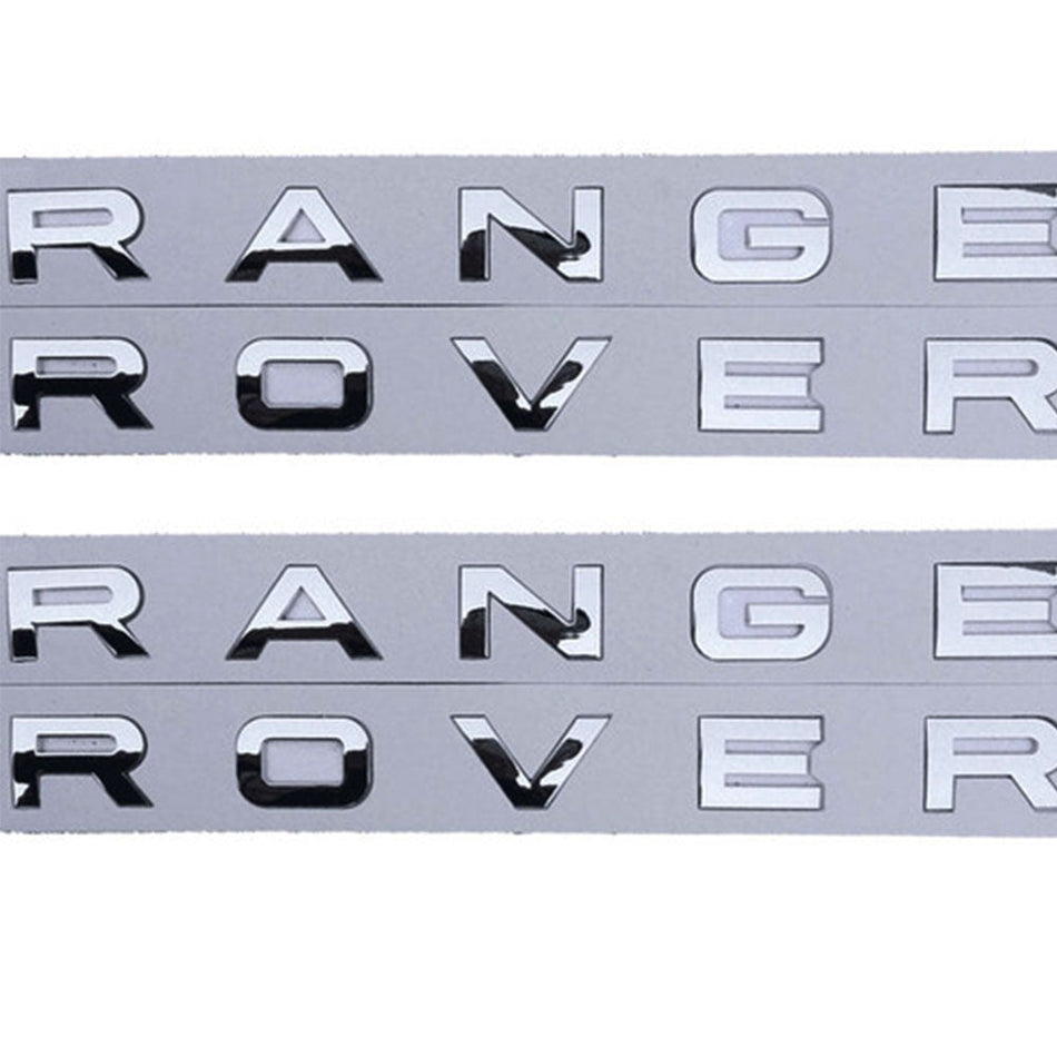 Range Rover Emblem kit Hood Letter Glossy Silver