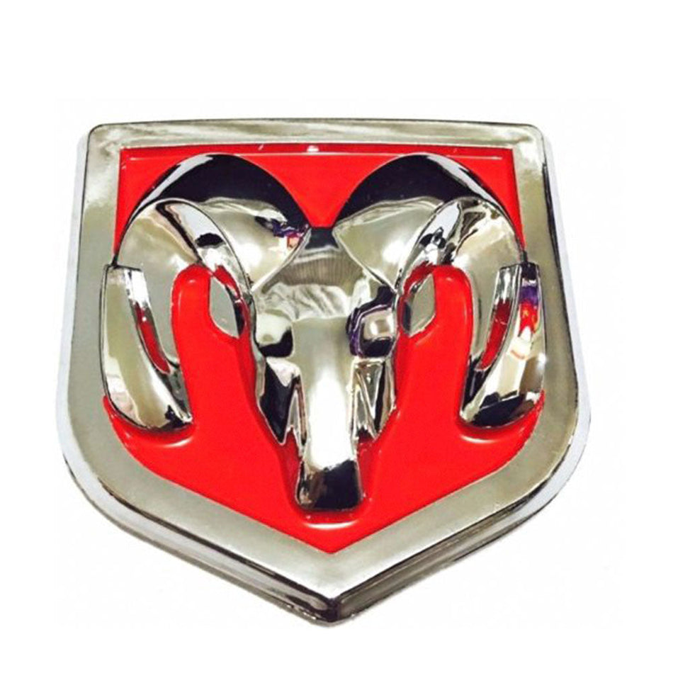 Dodge Ram Emblem Rear Tailgate Silver Red 68218155AA