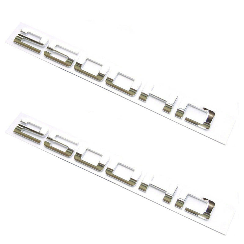 Chrome 2500HD Emblem Badge Set for Silverado and Sierra Trucks
