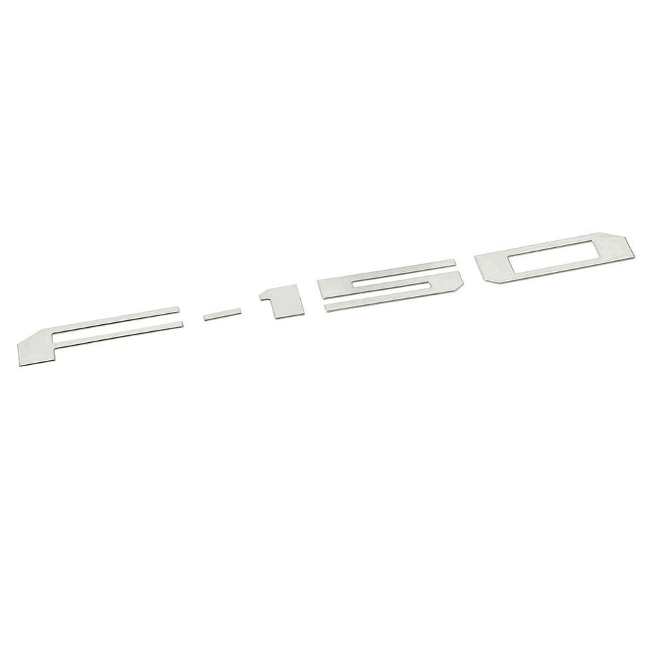 Ford F-150 Tailgate Letters Insert - Chrome Emblem Decal for Rear Truck