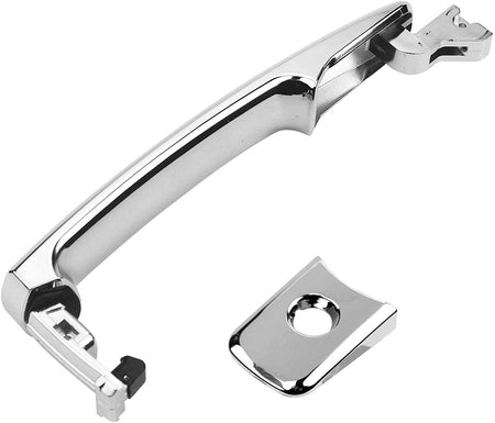 Chrome front left door handle with keyhole for Nissan and Infiniti
