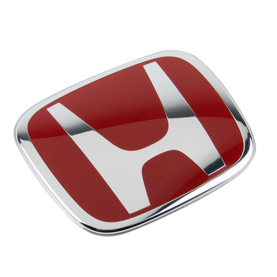 Honda 75701-S6M-Z01 Red H Emblem - Genuine OEM Front Grille Badge Logo