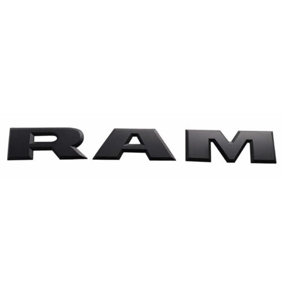 Dodge Ram 1500 Emblem Tailgate Letters Glossy Black 68245564AD, 68245565AD, 68245566AD