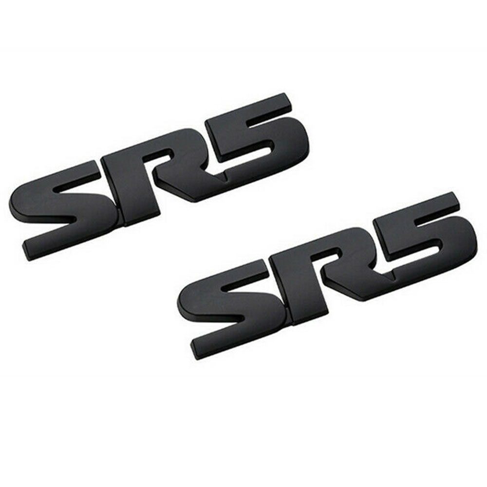 Black SR5 Emblem for Toyota Tacoma Tundra 4Runner 2pcs