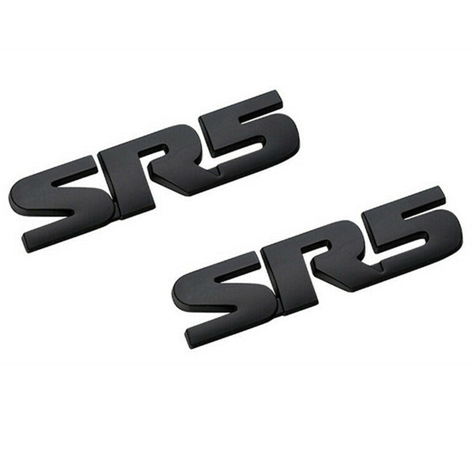 Black SR5 Emblem for Toyota Tacoma Tundra 4Runner 2pcs