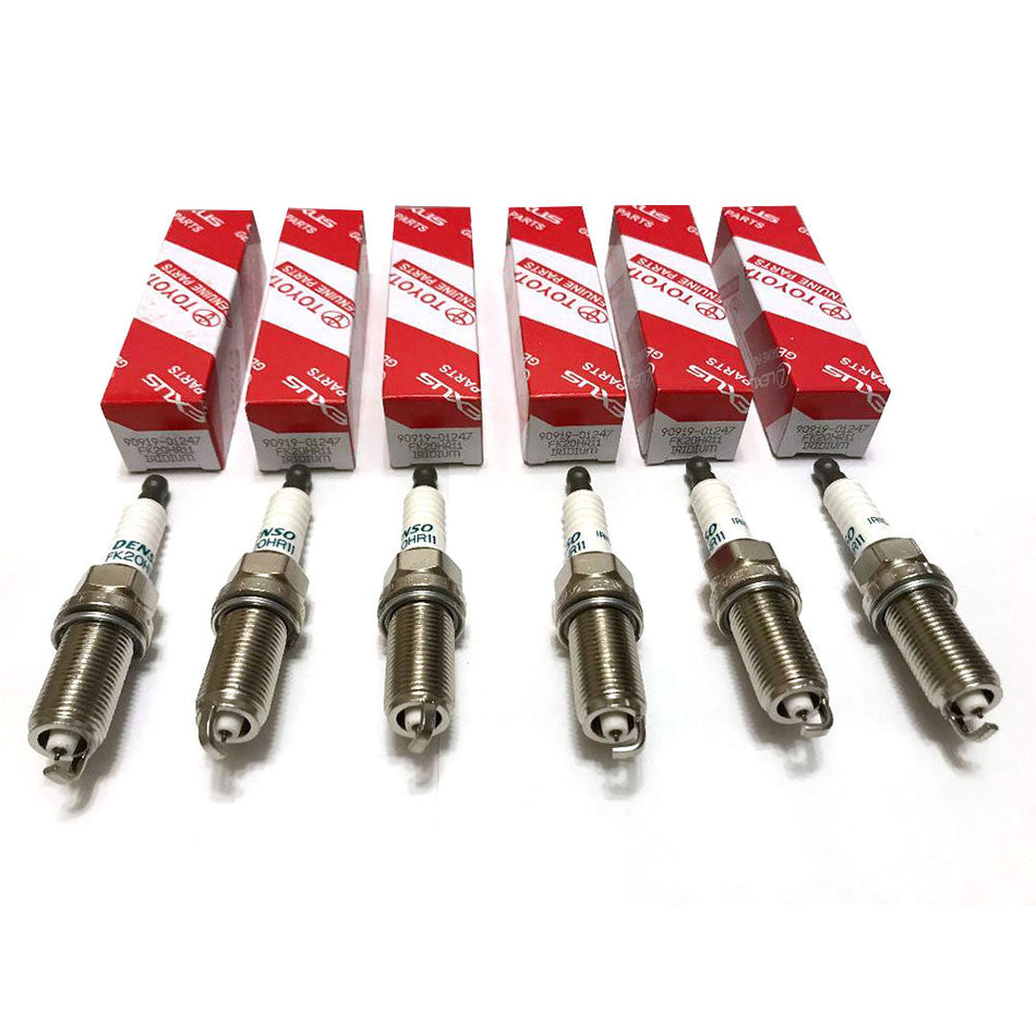 6pcs Spark Plugs 90919-01247 for Toyota, Honda, Lexus, Audi