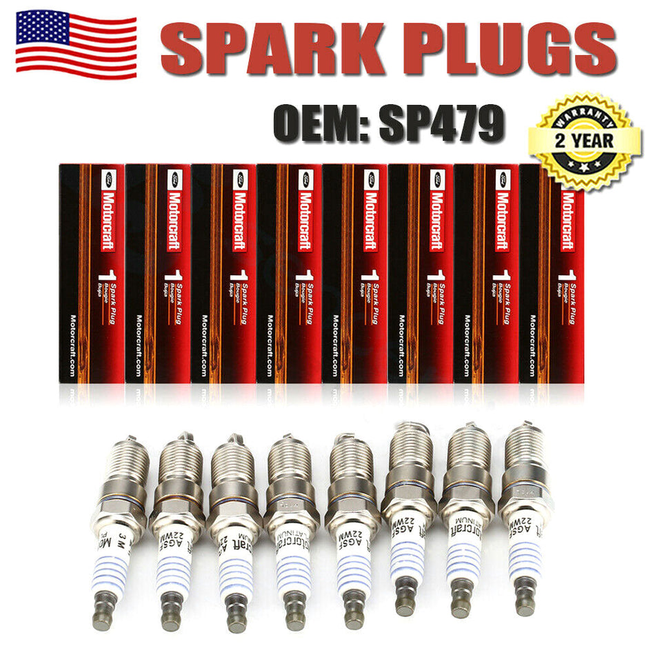 Spark Plugs 8-Pack for Ford, Lincoln, Audi 3.7L V8 2013-2017