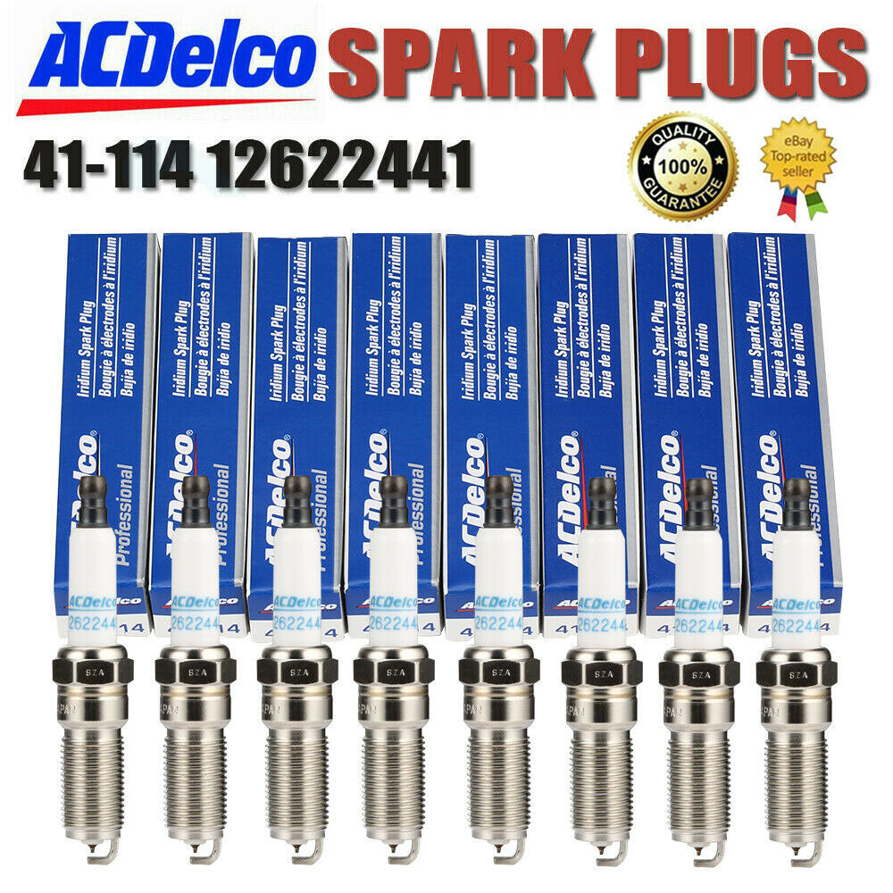 8pc iridium spark plugs for Chevrolet Silverado and GMC Sierra 5.3L V8 (2016-2017 models)