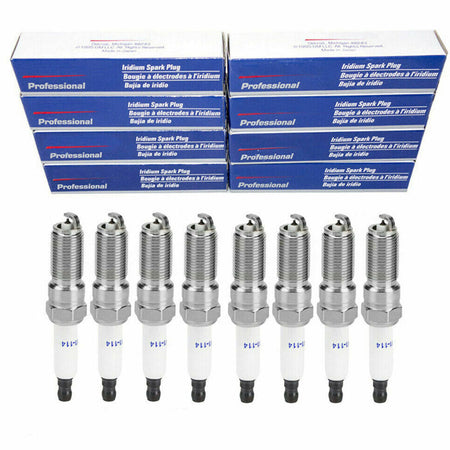 Iridium spark plugs for Cadillac, Chevrolet and GMC V6/V8 engines - 8 piece set