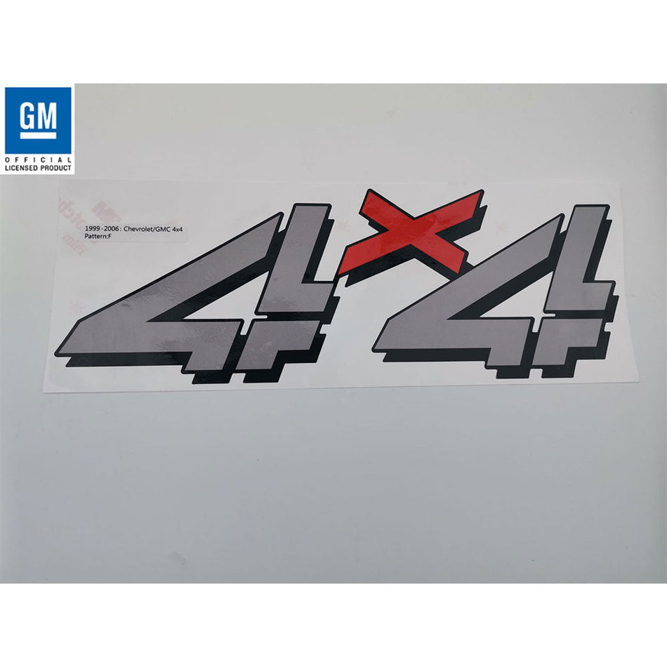 4x4 Decal Stickers for Chevrolet Silverado 1999–2006 (2pcs)