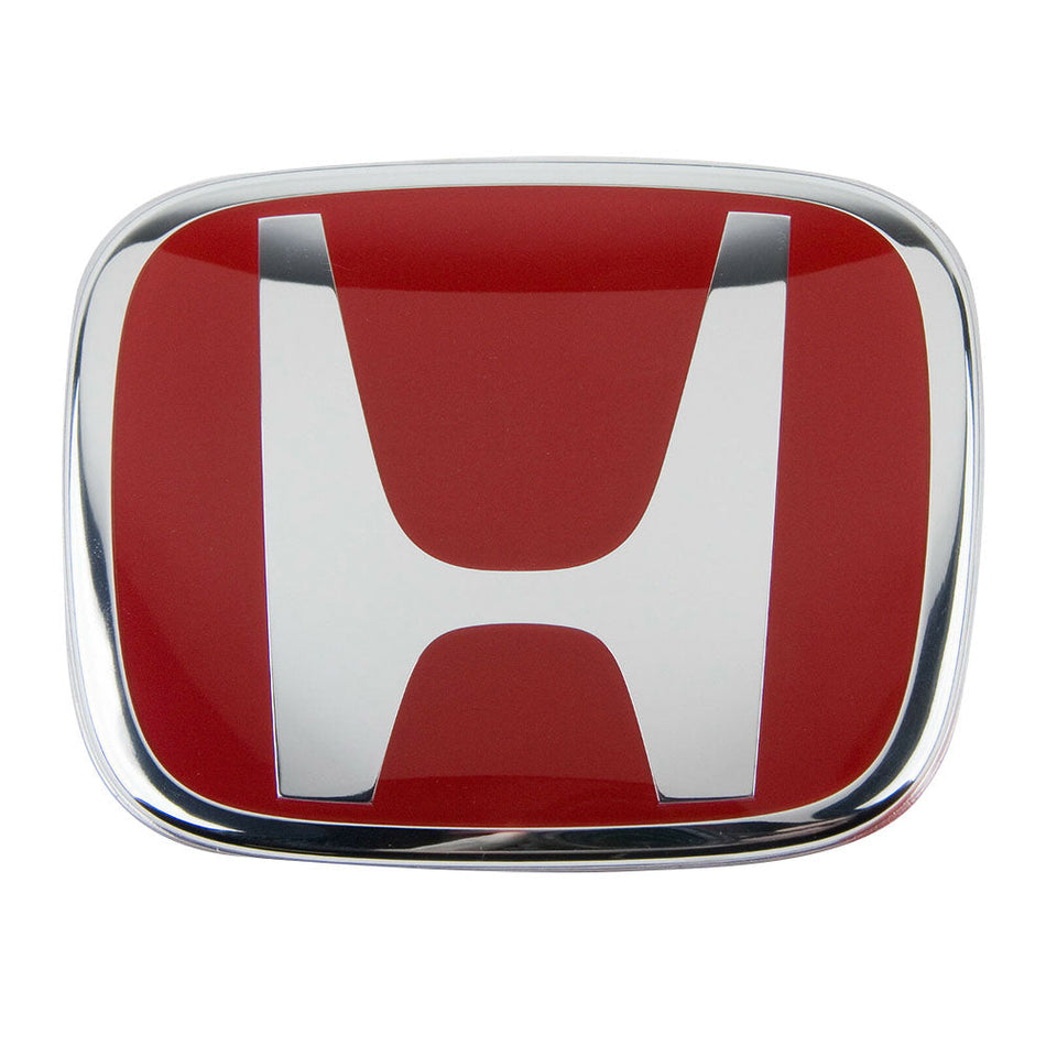 Honda 75701-S6M-Z01 Red H Emblem - Genuine OEM Front Grille Badge Logo