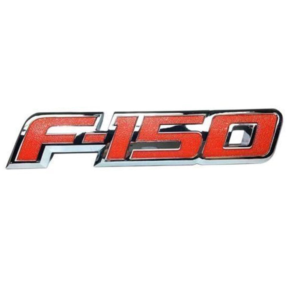 Chrome red tailgate emblem for Ford F-150 2009–2014