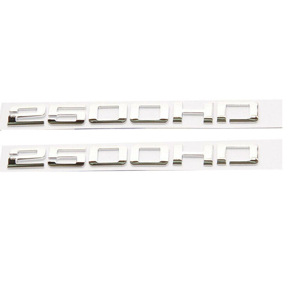 GMC Sierra 2500HD Emblems - 2500HD Letter Chrome